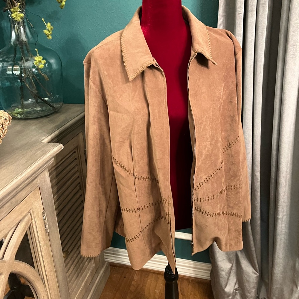 Faux Suede Jacket